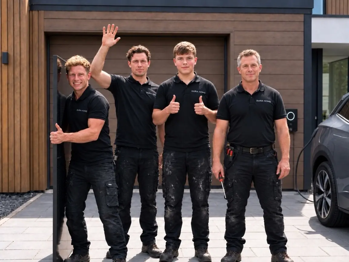 Het installatieteam van Durahome